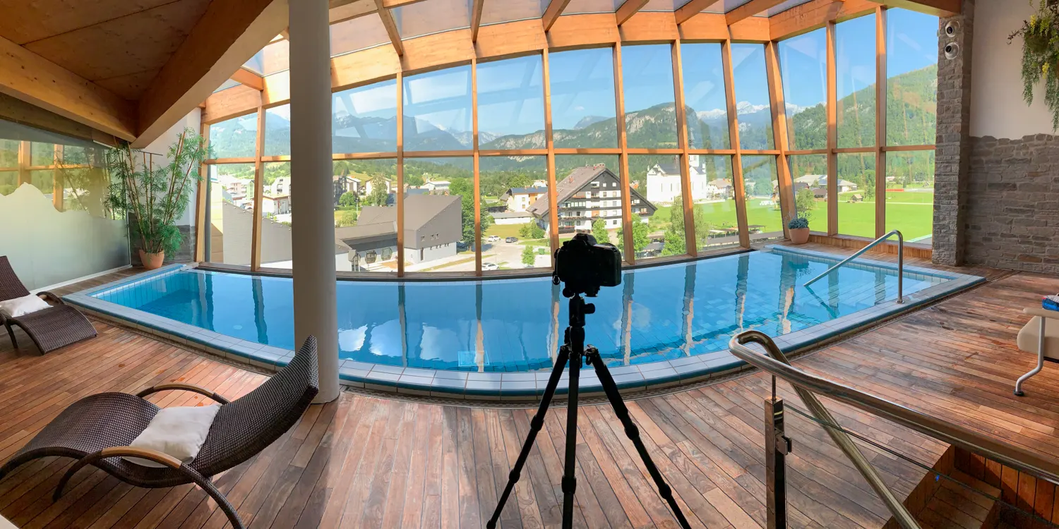 A panoramic landscape capture